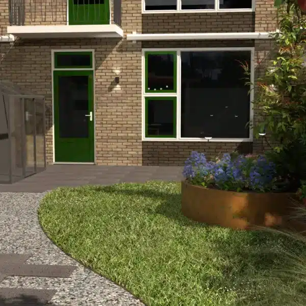 woning aanzicht vanaf de tuin